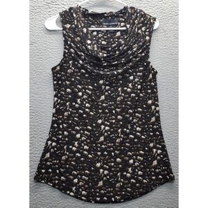 Isabella Rodriguez Tank Top Women's M Multi Printed Stretch Sleeveless Cowl Neck